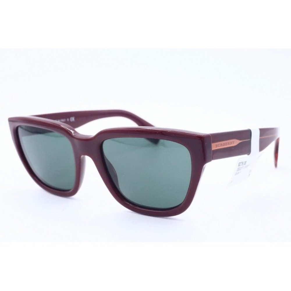 Authentic Burberry B 4277 3760/3H Square Burgundy Sunglasses Gray Lens 54mm